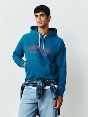 Blue Graphic Overhead Hoodie - Image 2 of 7