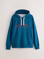 Blue Graphic Overhead Hoodie - Image 5 of 7