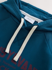 Blue Graphic Overhead Hoodie - Image 7 of 7