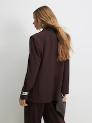 Americana de crepé con mangas fruncidas de River Island - Imagen 2 de 4