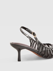 River Island Black Panelled Mesh Court Heels - Image 5 of 6