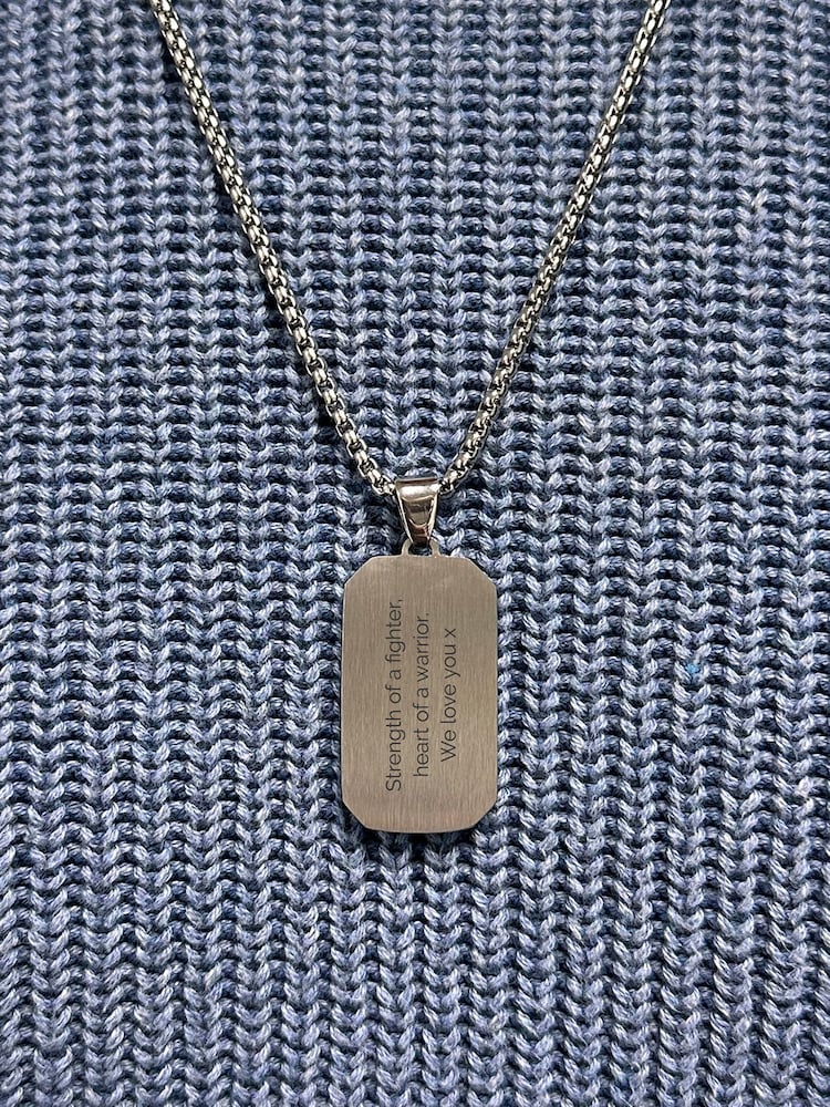 Personalised Contemporary Dog Tag Necklace by Treat Republic - Image 2 of 5 Personalised Contemporary Dog Tag Necklace by Treat Republic - Image 2 of 5