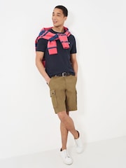 Crew Clothing Brown Cargo Shorts - Image 3 of 5