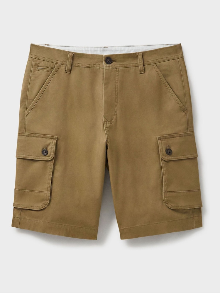 Crew Clothing Brown Cargo Shorts - Image 5 of 5 Crew Clothing Brown Cargo Shorts - Image 5 of 5
