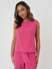 Threadbare Pink Stripe Shell Top - Image 1 of 5