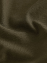Army Green Regular Fit Essential Crew Neck Cotton T-Shirt - Image 8 of 8