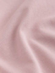 Pale Pink Regular Fit Essential Crew Neck Cotton T-Shirt - Image 6 of 7