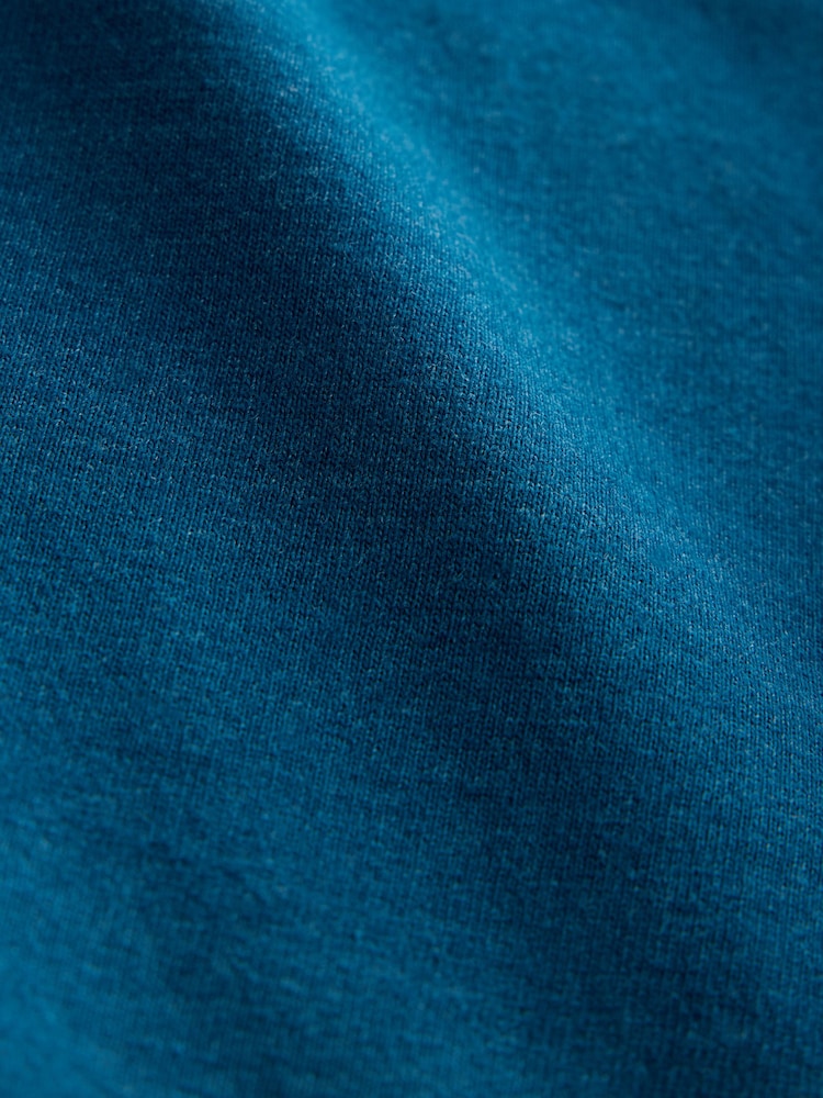 Teal Marl Regular Fit Long Sleeve Crew Neck T-Shirt - Image 3 of 3 Teal Marl Regular Fit Long Sleeve Crew Neck T-Shirt - Image 3 of 3