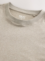 Neutral Marl Regular Fit Long Sleeve Crew Neck T-Shirt - Image 7 of 8