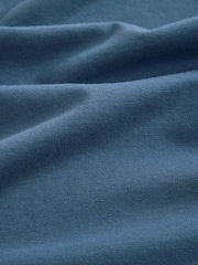 Mid Blue Regular Fit Long Sleeve Crew Neck T-Shirt - Image 7 of 7