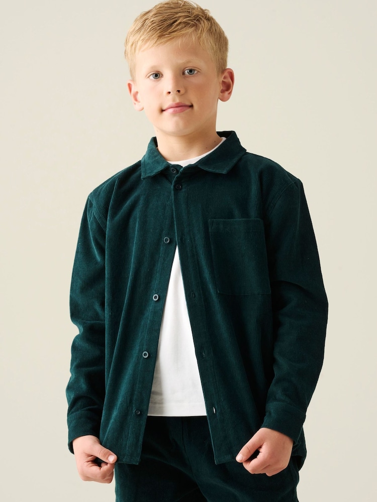 Angel & Rocket Blue Theo Co-ord Shirt - Image 1 of 6 Angel & Rocket Blue Theo Co-ord Shirt - Image 1 of 6