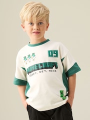 Angel & Rocket Minecraft Football T-Shirt - Immagine 1 di 4