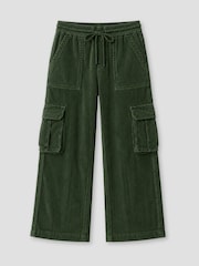 Angel & Rocket Green Luke Washed Cord Wide Leg Joggers - Image 5 of 6