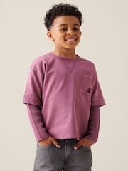 Lila - Angel & Rocket Kyle Layered Sweatshirt - Larawan 5 ng 7