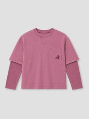Lila - Angel & Rocket Kyle Layered Sweatshirt - Larawan 6 ng 7