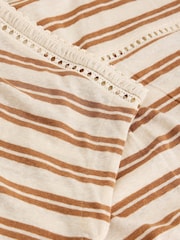 White Stuff Brown Ella Lace T-Shirt - Image 6 of 6