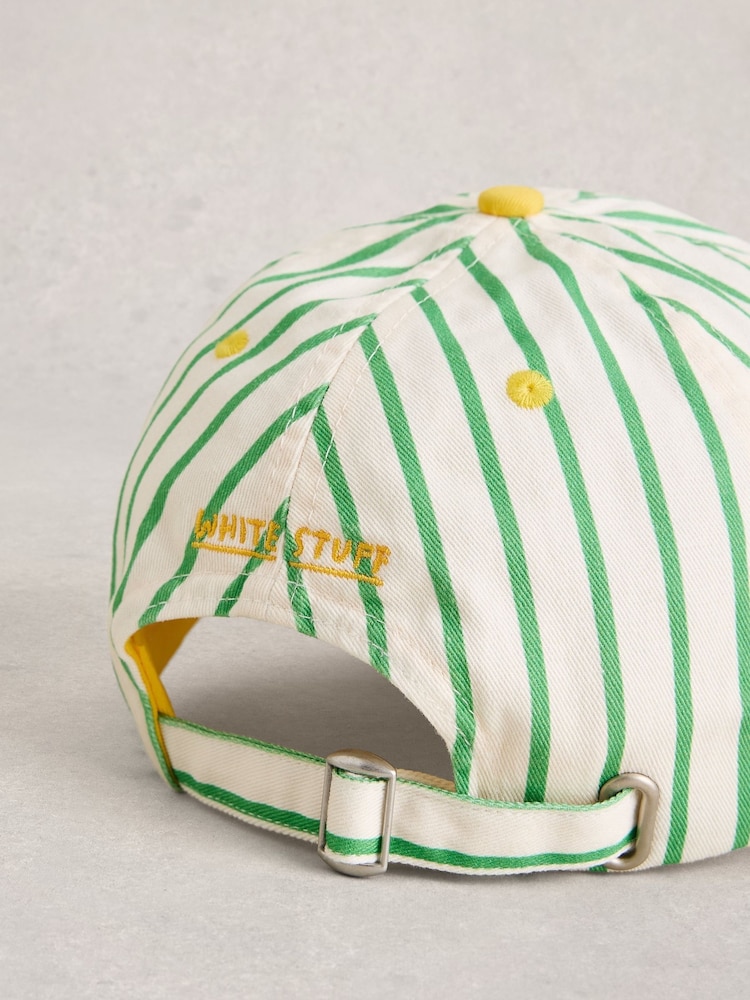 White Stuff White Embroidered Baseball Cap - Image 2 of 2 White Stuff White Embroidered Baseball Cap - Image 2 of 2