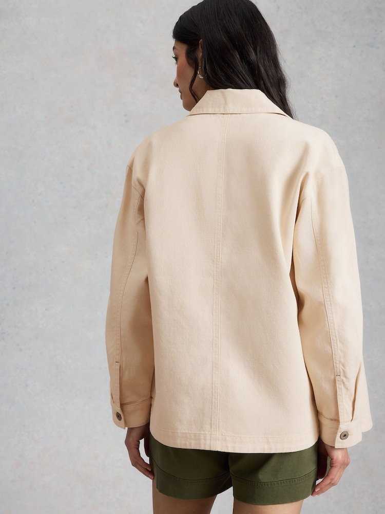 White Stuff Natural Molly Shacket - Image 2 of 6