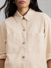 White Stuff Natural Molly Shacket - Image 4 of 6