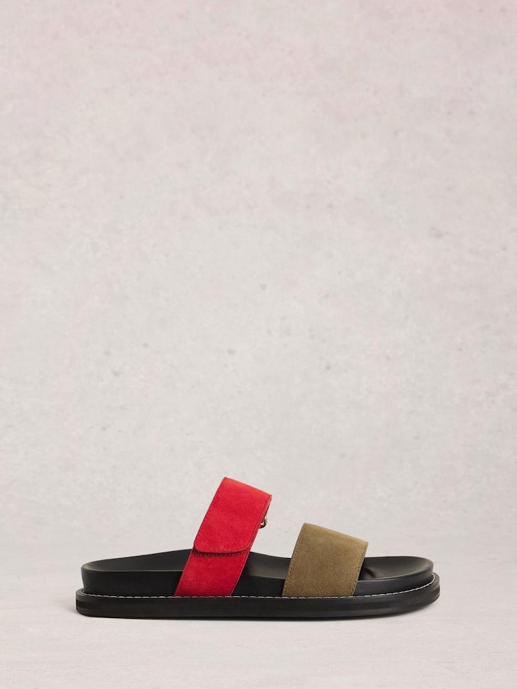 White Stuff Red Zoey Footbed Mules - Image 1 of 4 White Stuff Red Zoey Footbed Mules - Image 1 of 4