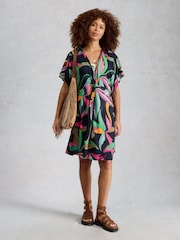 White Stuff Black Mini Cleo Cover-Up Kimono - Image 2 of 6