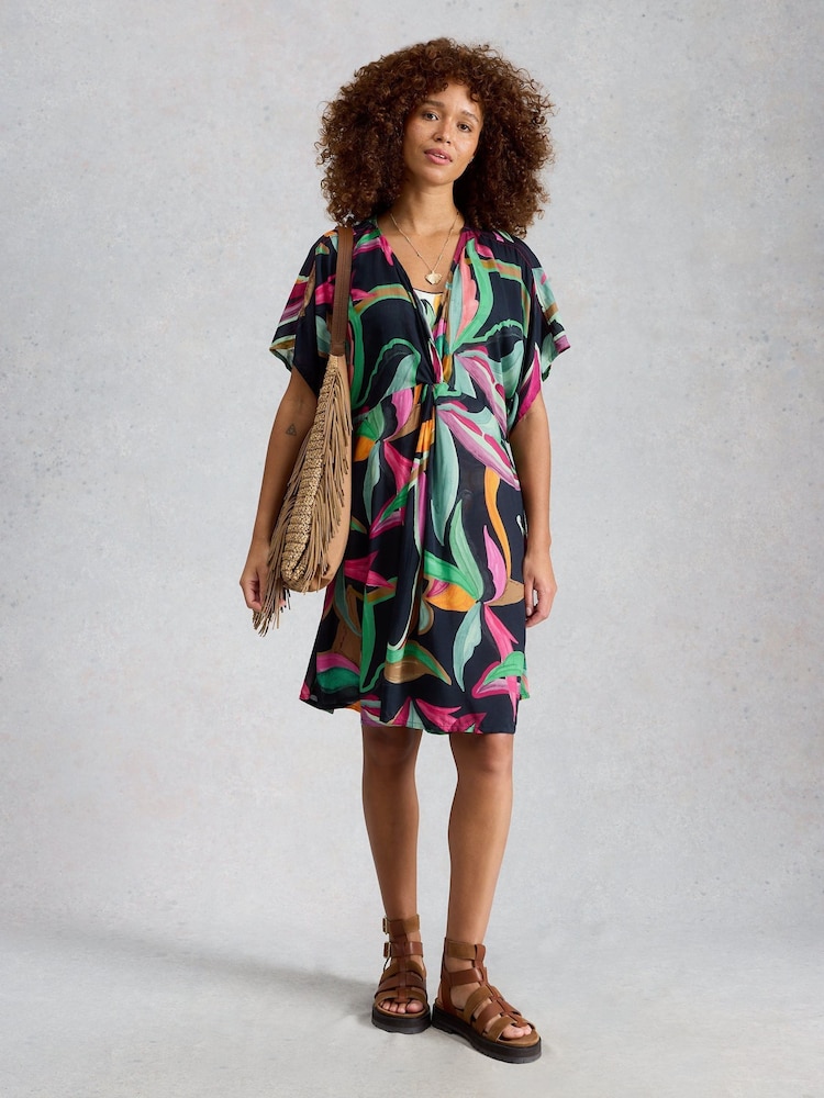 White Stuff Black Mini Cleo Cover-Up Kimono - Image 2 of 6