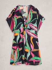 White Stuff Black Mini Cleo Cover-Up Kimono - Image 5 of 6