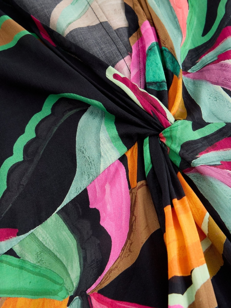 White Stuff Black Mini Cleo Cover-Up Kimono - Image 6 of 6