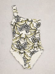 White Stuff White Ivy One Shoulder Swimsuit - Image 5 of 6