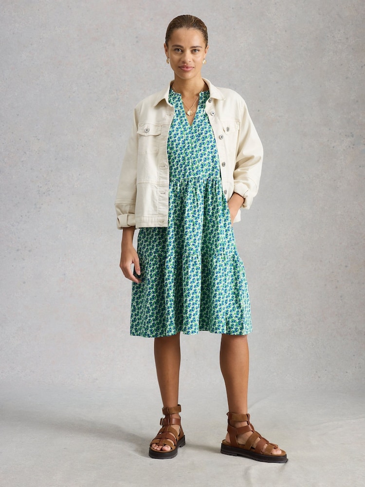 White Stuff Green Sophia Jersey Dress - Image 1 of 6
