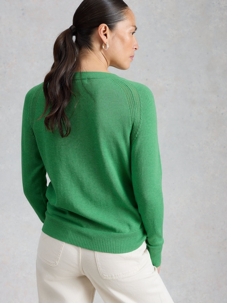 White Stuff Bright Green Lulu Cardigan - Image 2 of 6