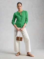 White Stuff Bright Green Lulu Cardigan - Image 4 of 6