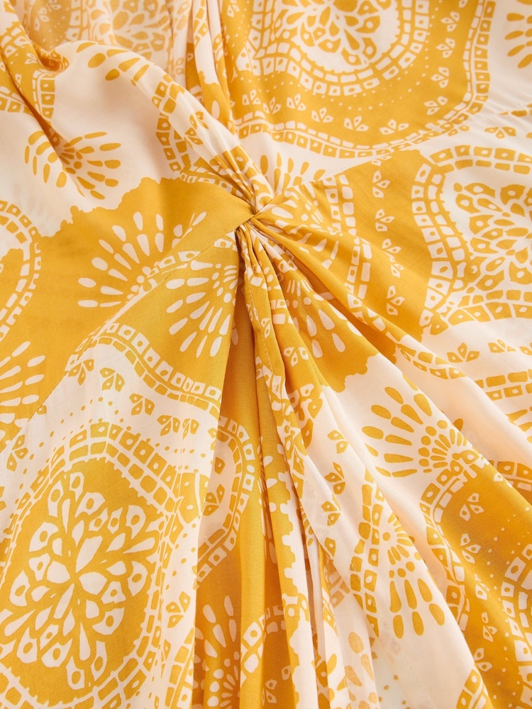 White Stuff Yellow Cleo Cover Up Kimono - Image 6 of 6