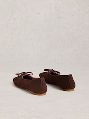 棕色 - White Stuff Lace Drop Back Ballerinas - 圖片 3/4