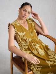 White Stuff Yellow Lorna Jersey Maxi Dress - Image 1 of 6