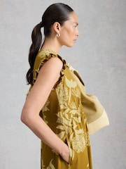 White Stuff Yellow Lorna Jersey Maxi Dress - Image 2 of 6