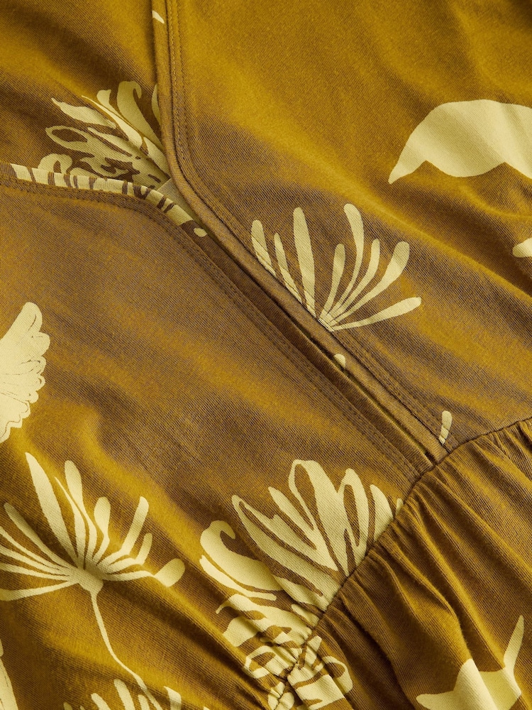 White Stuff Yellow Lorna Jersey Maxi Dress - Image 6 of 6