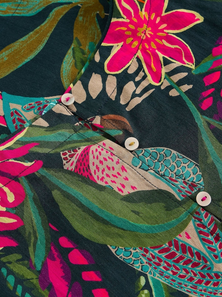 White Stuff Green Matilda Linen Vest - Image 6 of 6