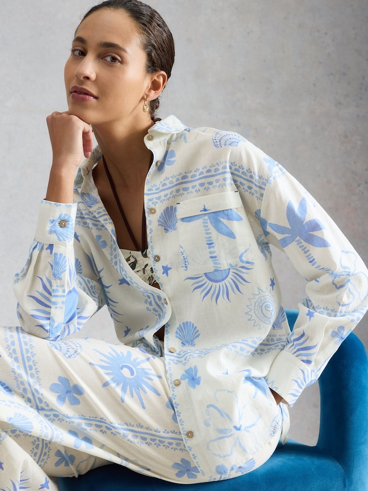 White Stuff White Penny Beach Shirt - Image 2 of 6