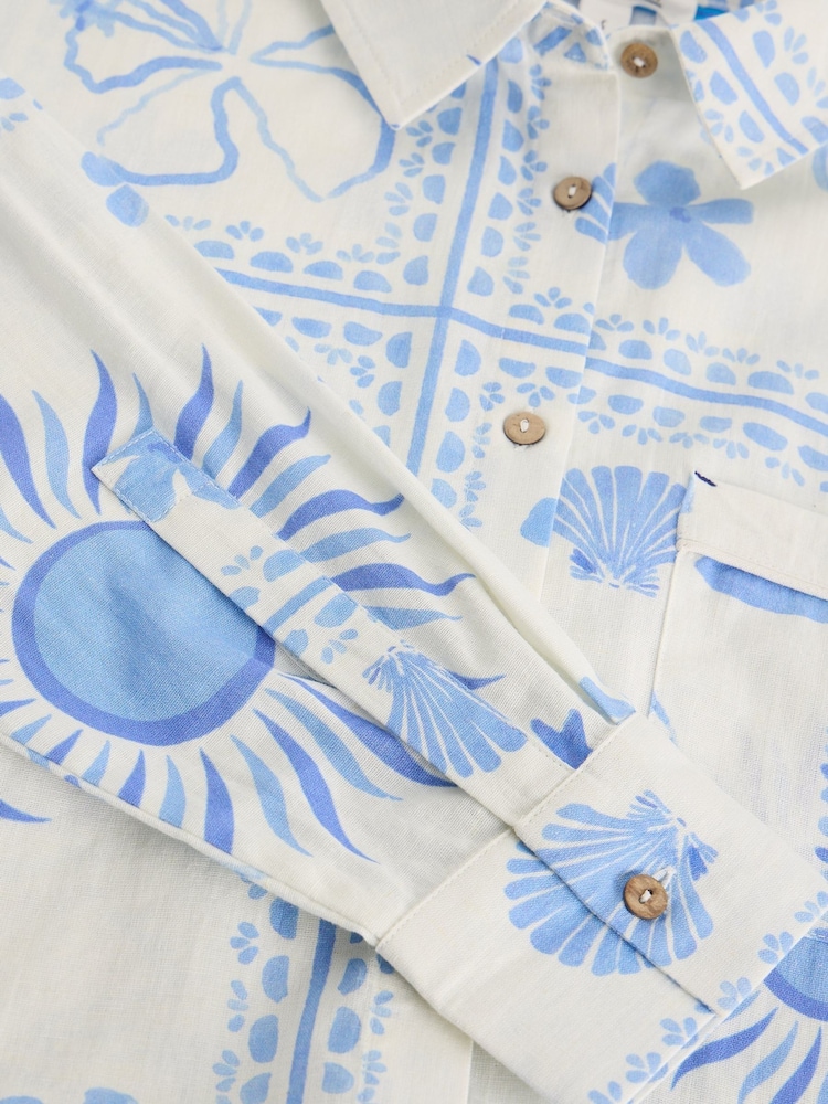White Stuff White Penny Beach Shirt - Image 6 of 6