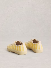White Stuff Yellow Pippa Lace Up Trainers - Image 3 of 4