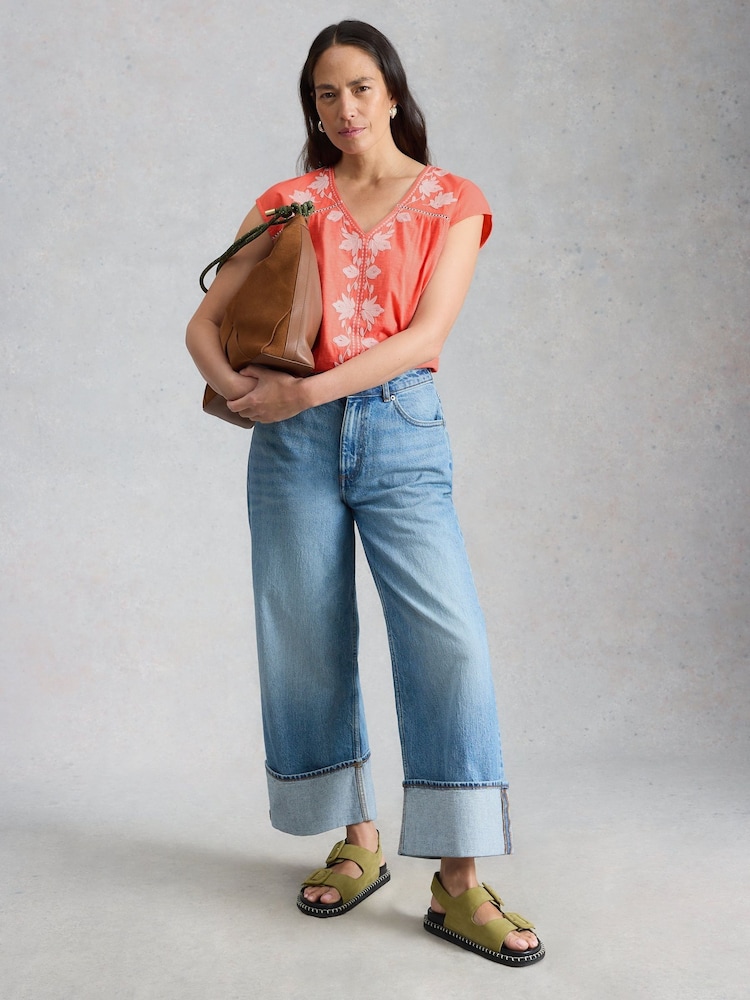 White Stuff Red Fliss Floral Top - Image 1 of 6 White Stuff Red Fliss Floral Top - Image 1 of 6