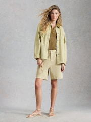 White Stuff Green Molly Shacket - Image 3 of 6