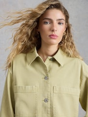 White Stuff Green Molly Shacket - Image 4 of 6