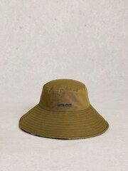 White Stuff Green Reversible Bucket Hat - Image 1 of 3