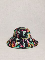 White Stuff Green Reversible Bucket Hat - Image 2 of 3