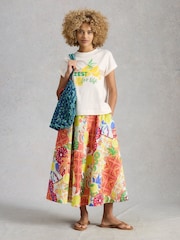 White Stuff White Gina Graphic T-Shirt - Image 2 of 6