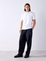 Black Loopback Relax Fit Graphic Joggers - Image 2 of 6