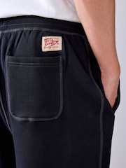 Black Loopback Relax Fit Graphic Joggers - Image 4 of 6