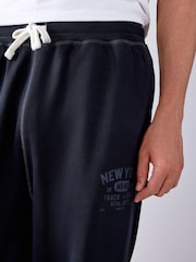 Black Loopback Relax Fit Graphic Joggers - Image 5 of 6
